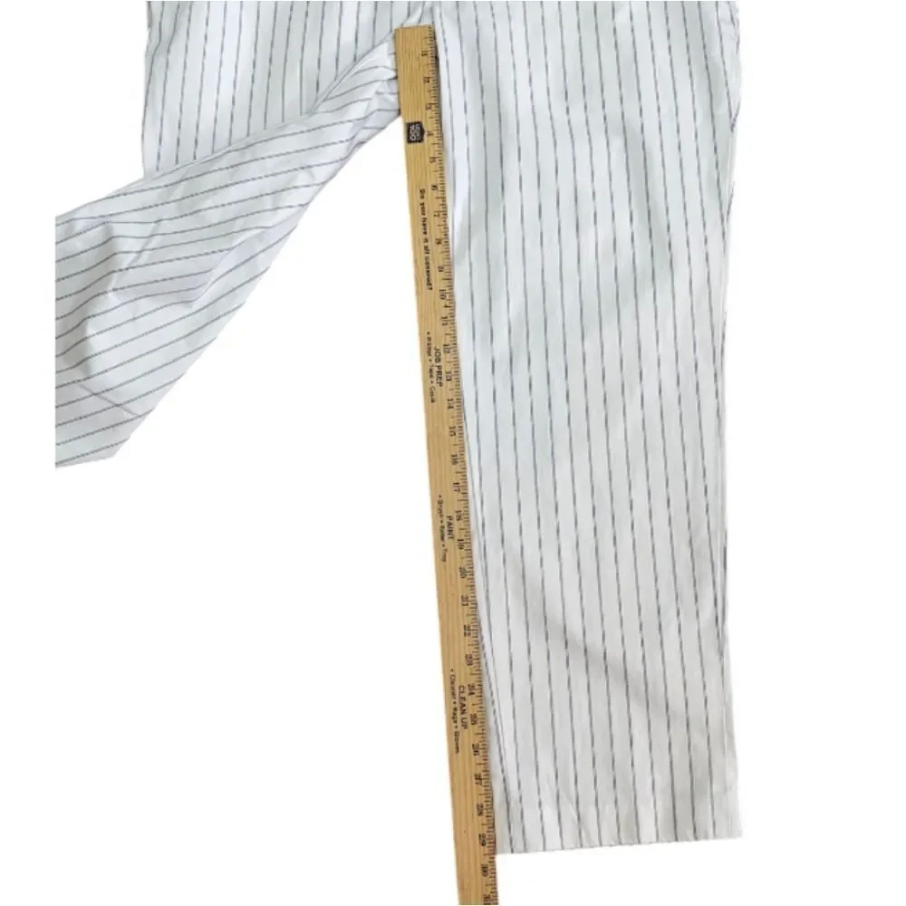 Polo Ralph Lauren Men's White and Blue Striped Dress Pants Size 40/30